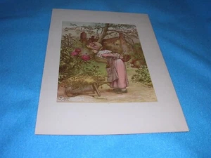 The Gardner's Daughter Poster mit Gedicht auf der Rückseite, ungerahmt und 8 1/2" x 11" - Bild 1 von 2