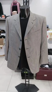 E. De Simone Chaqueta Gris Hombre de Algodón Nueva Talla US 50 It 58 GBT140L - Imagen 1 de 11