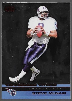 2002 Pacific Heads-Up Steve McNair Red 39/ 65 Tennessee Titans #121 - Image 1 of 4