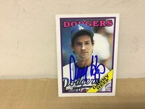 Danny Heep Autographed Card - 1988 Topps Baseball - Los Angeles Dodgers - Picture 1 of 1