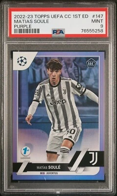 2022-23 Topps UCC CC Matias Soule  #147 1st Edition Purple /30 RC ROOKIE - Image 1 of 2