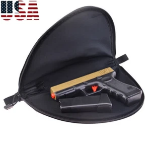 US Tactical Soft Padded Pistol Case Rug Pouch with Zippered Storage Gun Mag Bag - Picture 1 of 9