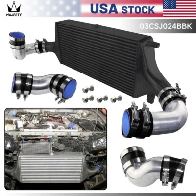 Kit de intercooler de montaje delantero para Nissan Skyline GT-R R33 R34 GTR RB26DETT 94-08 Foto 1 de 4