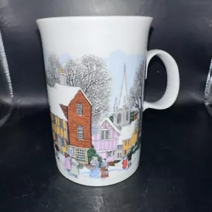 NWOT Dunoon Christmas Past Winter Scene Bone China Coffee/Tea Mug Scotland - Picture 1 of 7