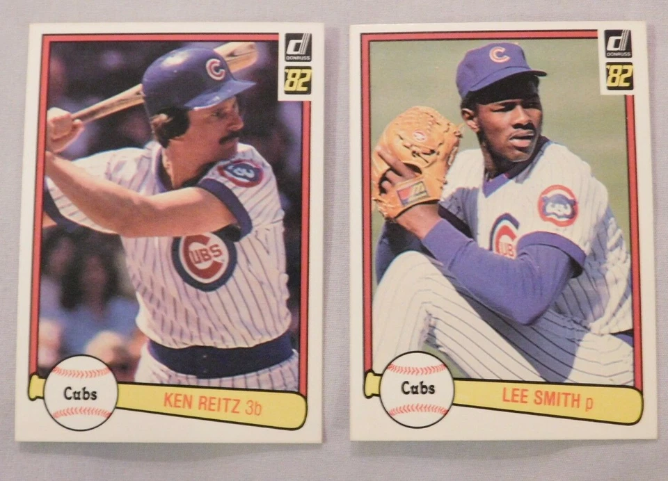 1982 Donruss Chicago Cubs Baseball Card Pick one - Image 1 of 1