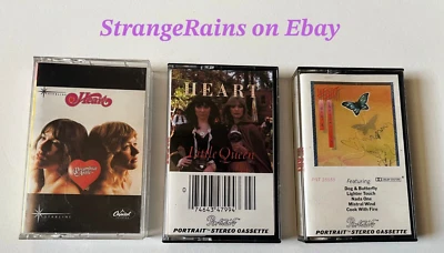 Heart ( Ann & Nancy Wilson ) - 3 Cassette Tape Lot   PLAY TESTED - SOUND GREAT! - Image 1 of 3
