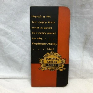 Vintage Advertising Friedman Shelby Shoes Red Goose Shoes Pocket Notebook - Picture 1 of 8
