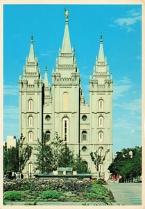 Mormon Temple, Salt Lake City, Utah, Oversized Vintage Chrome PC - Picture 1 of 2