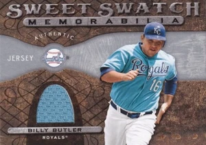 OBERDECK 2009 SWEET SPOT BASEBALL BILLY BUTLER #SS-BB SWATCH RELIKTKARTE - Bild 1 von 2
