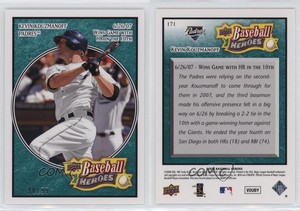 2008 Upper Deck Baseball Heroes Sea Green /99 Kevin Kouzmanoff #171