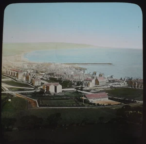 Photo ISLE OF MAN RAMSEY GENERAL VIEW Magic Lantern Slide C1890 . IOM ANTIQUE - Picture 1 of 5