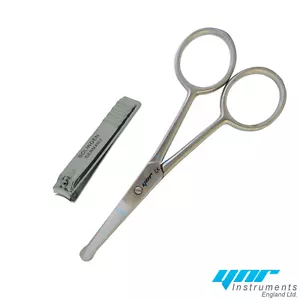 YNR Nose Hair Trimming Nail Clippers Unisex Grooming Mustache & Beard Facial Set - Picture 1 of 3