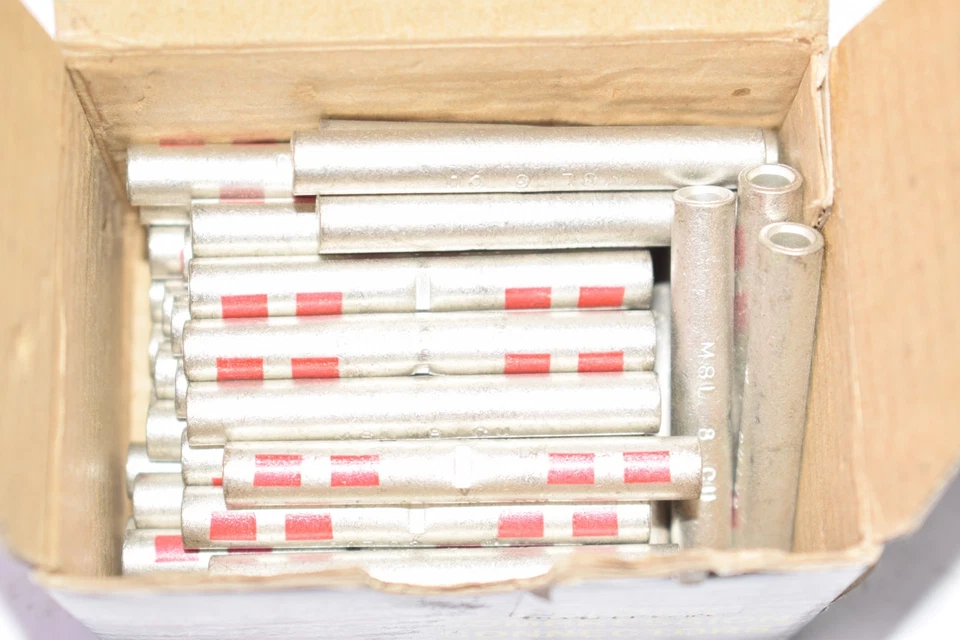 Lote de 39 NUEVO Morris 94510 Empalme Barril Largo Cobre Compresión Conector Tipo  Foto 1 de 3