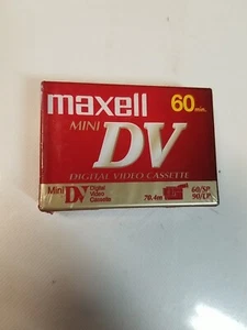 Maxell Mini DV M60SE 60 Min SP 90 Min LP Brand New Sealed - Picture 1 of 2