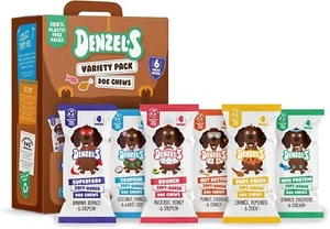 Denzels All Natural Dog Treats - Soft Baked Chews Variety Pack (6 x 75g)* - Picture 1 of 7