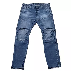 G STAR Raw Jeans Mens 33x32 5620 Deconstructed 3D Low Tapered Slim Distressed - Bild 1 von 15
