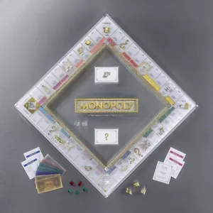 💎Monopoly 85th Anniversary Edition Brettspiel Swarovski Kristalle klar limitiert - Bild 1 von 3