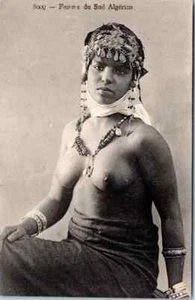North Africa nude Harem Arab Girl ethnic original early 1910s photo postcard - Picture 1 of 1
