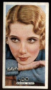 Tobacco Card, Ardath, FILM STAGE RADIO STARS, 1935, Anona Winn, #48