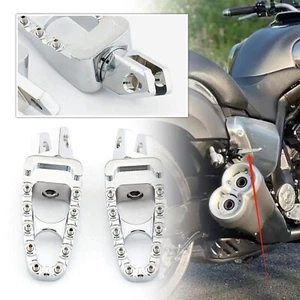 For Yamaha VMAX 1200/1700 XJ1200 Chrome Motorcycle Rear Footrest Foot Pegs Pedal - Picture 1 of 11