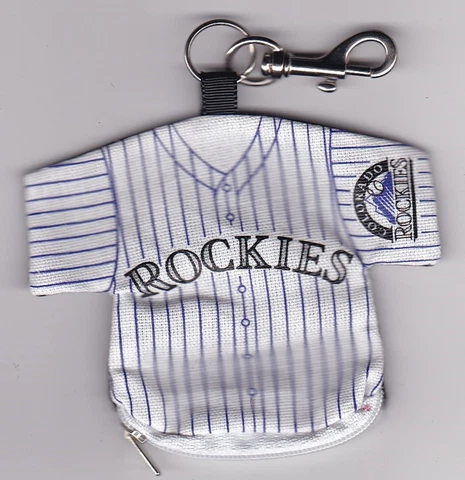 J.F. Sports MLB Colorado Rockies Lil' Sport Baseball Jersey Keychain Cover