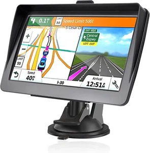 Car GPS Navigation 7 Inch Touch Screen 2025 Maps Spoken Direction - Picture 1 of 4