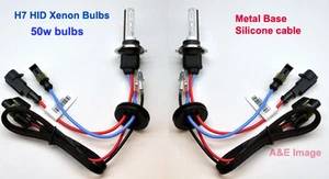55W H7 6000K 35W HID Xenón Bombilla de Repuesto 2 Bombillas para Faro Blanco - Imagen 1 de 1