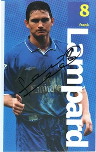CHELSEA & ENGLAND: FRANK LAMPARD SIGNED 12x7.5 CALENDAR PICTURE+COA - Picture 1 of 1