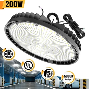 200W LED High Bay Light 30000lm (Eqv.1000W MH/HPS) 5000K Warehouse Garage Lights - Picture 1 of 13