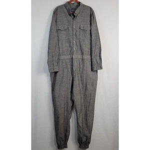 American Rag Utility Union Suit Jumpsuit size XXL Gray Chambray work cotton, New - Bild 1 von 12
