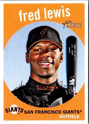 2008 Topps Heritage Fred Lewis #364 San Francisco Giants Baseball Card - Image 1 of 2