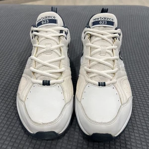 New Balance 623 Zapatos Hombre 12 Ancho 4E Blanco Azul MX623WN2 Usado Sin Caja - Imagen 1 de 18