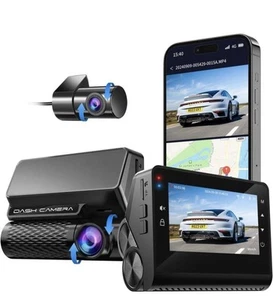 Dash Cam 4K 256GB Front Rear Dual Cams WiFi GPS - Picture 1 of 12