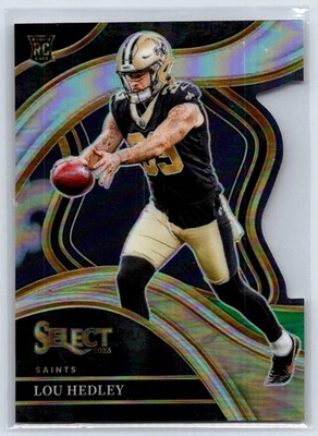 2023 Panini Select Lou Hedley #240 Black Green Prizm Die Cut New Orleans Saints - Image 1 of 2