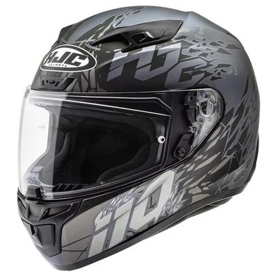 HJC i10 PItfall Motorcycle Helmet Gray MD LG XL 2XL 3XL 4XL 5XL I-10 USA DOT BK Foto 1 de 2