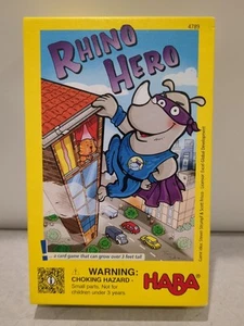 RHINO HERO Card Game A Heroic Stacking 5+ HABA Superhero - Picture 1 of 9