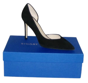 NIB Stuart Weitzman AVENUE 95 Suede Leather D'ORSAY Pump Made In SPAIN 8 MSP$425 - Picture 1 of 8