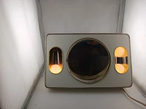 VINTAGE MOD 70s Pivoting Makeup MIRROR Brytone Lighted Mod-Glo Decor Retro Cool - Picture 1 of 8