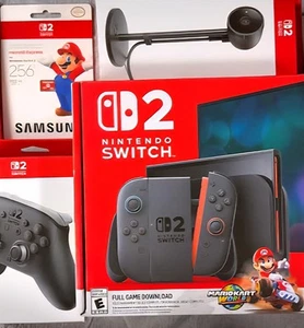 Nintendo Switch 2 Console + Mario Kart World Bundle NEW IN HAND Ready To Ship - Picture 1 of 2
