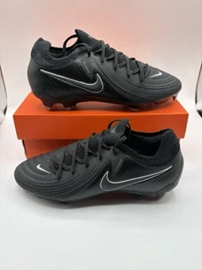 MSRP $160 Nike Phantom GX 2 Pro FG Soccer Cleats Black Mens Size 4.5 / Womens 6 - Picture 1 of 6