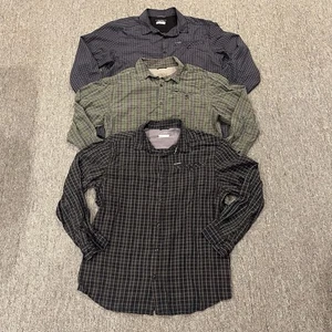 Columbia Para Hombres Conjunto De 3 Camisas Grandes Omni-Sombra Manga Larga Botón Ventilado Pesca - Imagen 1 de 14
