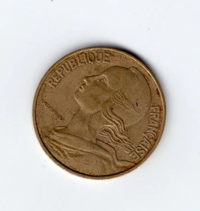 ✨1963 Frankreich 20 Centimes Messing Marianne Liberty Münze Umlauf 35 - Bild 1 von 2