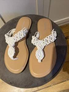 Monsoon Macrame Sandals Size 8 - Picture 1 of 5