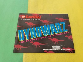 Dynowarz NES Original Manual No Game Nintendo