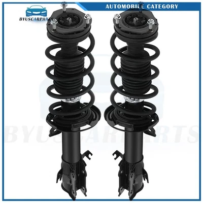 Pair Front Complete Shocks Struts Coil Springs & Mounts For Ford fiesta 2014-15 Foto 1 de 4