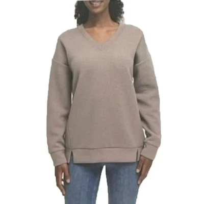 Womens Marc New York Taupe V-neck Pullover Sweatshirt XXL - Image 1 of 2