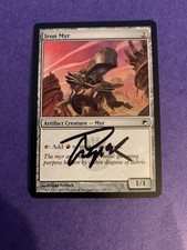 MTG Magic Iron Myr Signed Artist Proof X1 Scars Of Mirrodin Alan Pollack