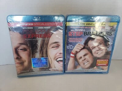 Step Brothers/ Pineapple Express  - Blu-Ray - Unrated  new - Image 1 of 4
