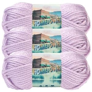 (3 Pack) Lion Brand Yarn 135-142K Hometown Bulky Yarn, Joliet Iris - Picture 1 of 4