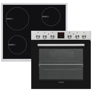 Telefunken Einbauherd Set Backofen mit Induktionskochfeld Herdset Induktion 2W - Bild 1 von 9